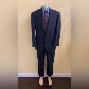 Polo Ralph Lauren Men’s Size 40R Blazer & 32x26 Pants Navy Blue Pinstripe Suit